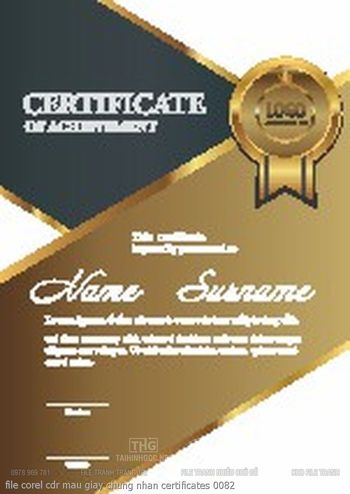 file corel cdr mau giay chung nhan certificates 0082
