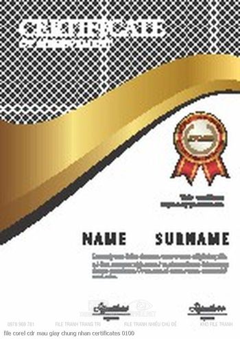 file corel cdr mau giay chung nhan certificates 0100