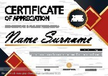 file corel cdr mau giay chung nhan certificates 0125