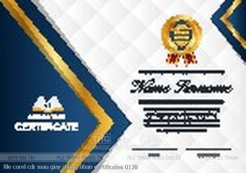 file corel cdr mau giay chung nhan certificates 0128