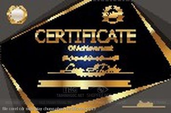 file corel cdr mau giay chung nhan certificates 0135
