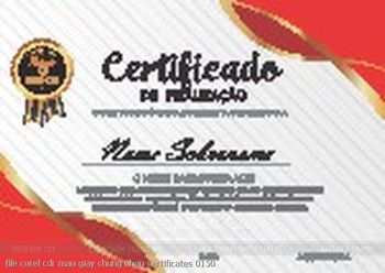 file corel cdr mau giay chung nhan certificates 0150