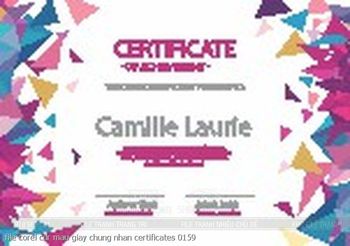 file corel cdr mau giay chung nhan certificates 0159