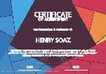 file corel cdr mau giay chung nhan certificates 0167