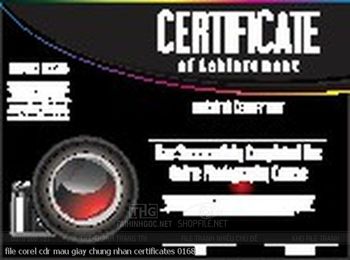 file corel cdr mau giay chung nhan certificates 0168