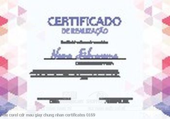 file corel cdr mau giay chung nhan certificates 0169