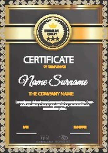 file corel cdr mau giay chung nhan certificates 0173
