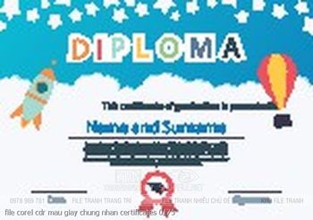 file corel cdr mau giay chung nhan certificates 0175