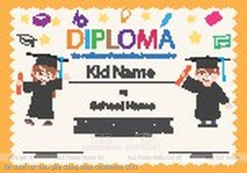 file corel cdr mau giay chung nhan certificates 0177