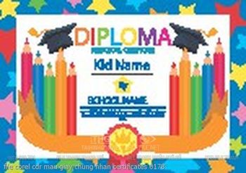 file corel cdr mau giay chung nhan certificates 0178