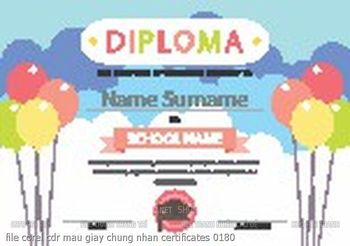 file corel cdr mau giay chung nhan certificates 0180