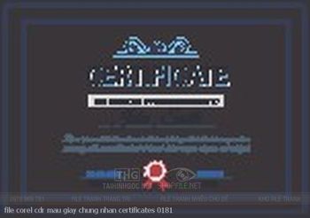 file corel cdr mau giay chung nhan certificates 0181