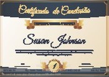 file corel cdr mau giay chung nhan certificates 0188