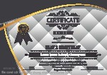 file corel cdr mau giay chung nhan certificates 0202