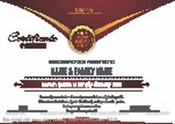 file corel cdr mau giay chung nhan certificates 0216