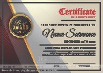 file corel cdr mau giay chung nhan certificates 0219