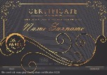 file corel cdr mau giay chung nhan certificates 0220