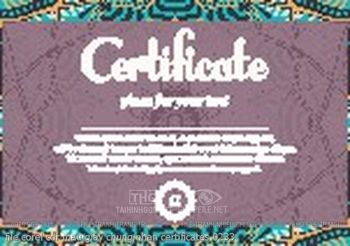 file corel cdr mau giay chung nhan certificates 0233