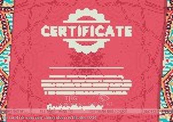 file corel cdr mau giay chung nhan certificates 0234