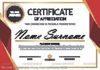 file corel cdr mau giay chung nhan certificates 0238