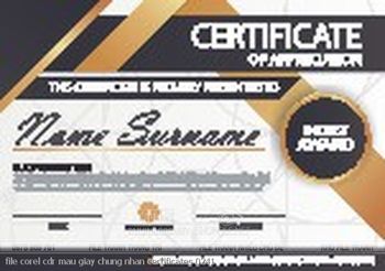 file corel cdr mau giay chung nhan certificates 0241