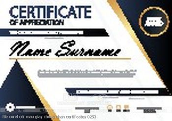 file corel cdr mau giay chung nhan certificates 0253