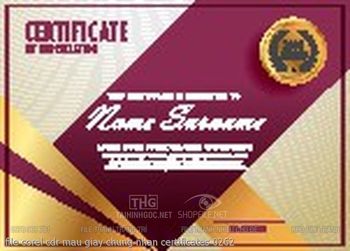 file corel cdr mau giay chung nhan certificates 0262