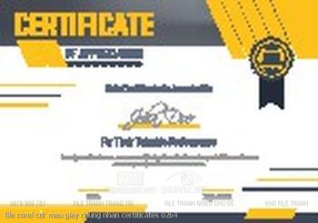 file corel cdr mau giay chung nhan certificates 0264