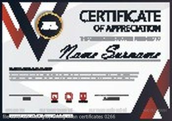 file corel cdr mau giay chung nhan certificates 0266