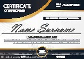 file corel cdr mau giay chung nhan certificates 0270