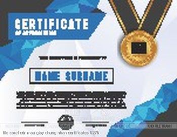 file corel cdr mau giay chung nhan certificates 0276
