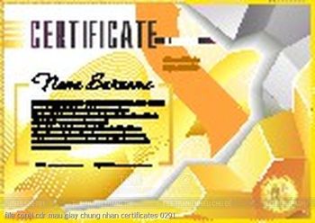 file corel cdr mau giay chung nhan certificates 0291