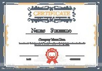 file corel cdr mau giay chung nhan certificates 0305