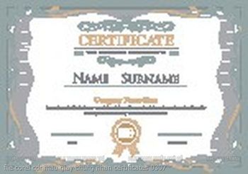 file corel cdr mau giay chung nhan certificates 0307