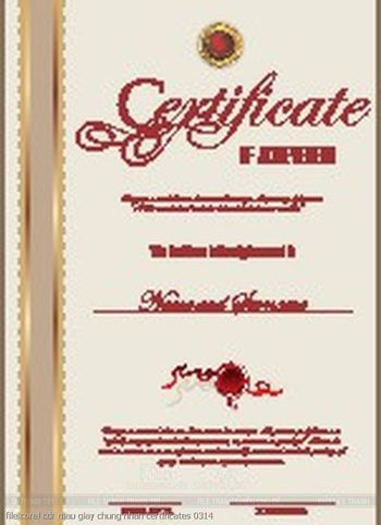 file corel cdr mau giay chung nhan certificates 0314