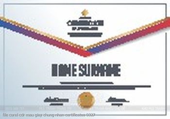 file corel cdr mau giay chung nhan certificates 0327