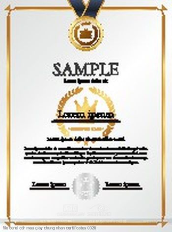 file corel cdr mau giay chung nhan certificates 0328