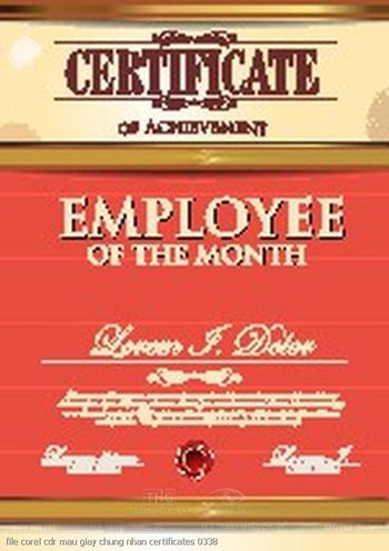 file corel cdr mau giay chung nhan certificates 0338