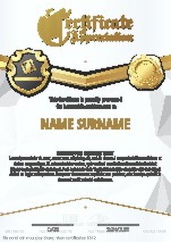 file corel cdr mau giay chung nhan certificates 0342