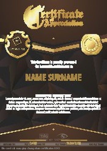 file corel cdr mau giay chung nhan certificates 0343