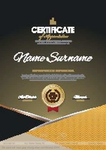 file corel cdr mau giay chung nhan certificates 0344