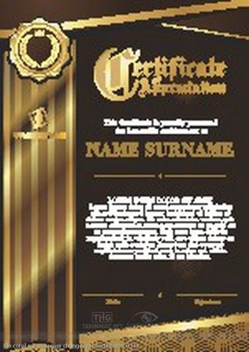file corel cdr mau giay chung nhan certificates 0345