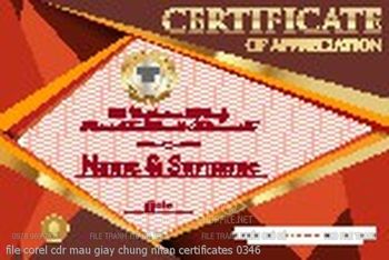 file corel cdr mau giay chung nhan certificates 0346
