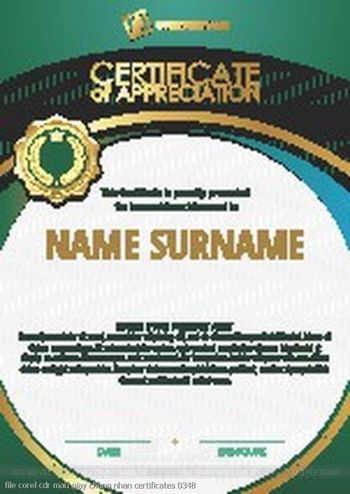 file corel cdr mau giay chung nhan certificates 0348