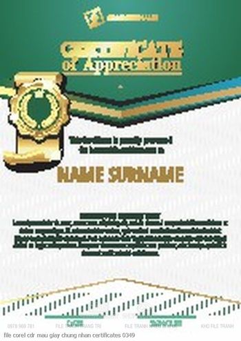 file corel cdr mau giay chung nhan certificates 0349