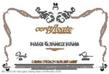 file corel cdr mau giay chung nhan certificates 0356