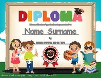 file corel cdr mau giay chung nhan certificates 0367