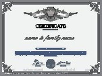 file corel cdr mau giay chung nhan certificates 0373
