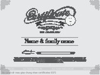 file corel cdr mau giay chung nhan certificates 0375
