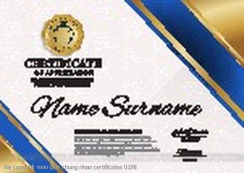 file corel cdr mau giay chung nhan certificates 0378
